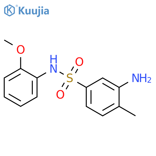 3-Amino-N-(2-methoxyphenyl)-4-methylbenzene-1-sulfonamide structure