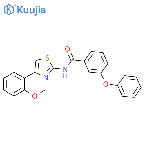 N-[4-(2-methoxyphenyl)-1,3-thiazol-2-yl]-3-phenoxybenzamide structure