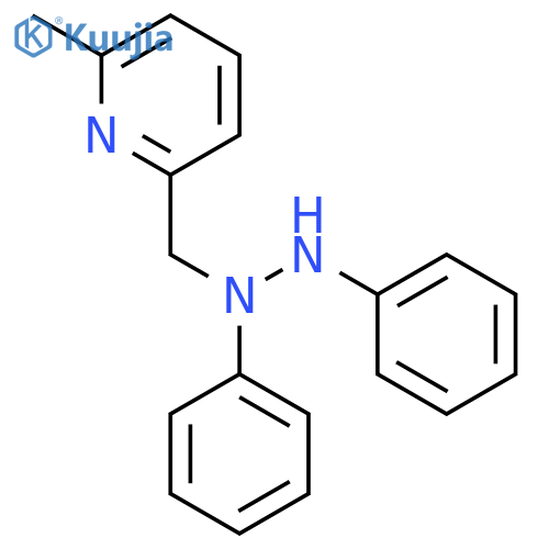 Pyridine,2-[(1,2-diphenylhydrazinyl)methyl]-6-methyl- structure