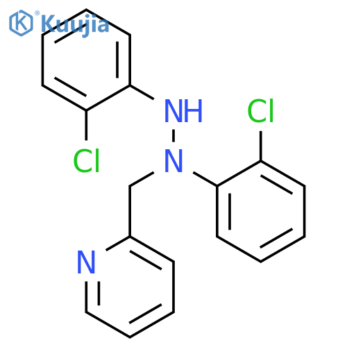 2-{[1,2-bis(2-chlorophenyl)hydrazinyl]methyl}pyridine structure
