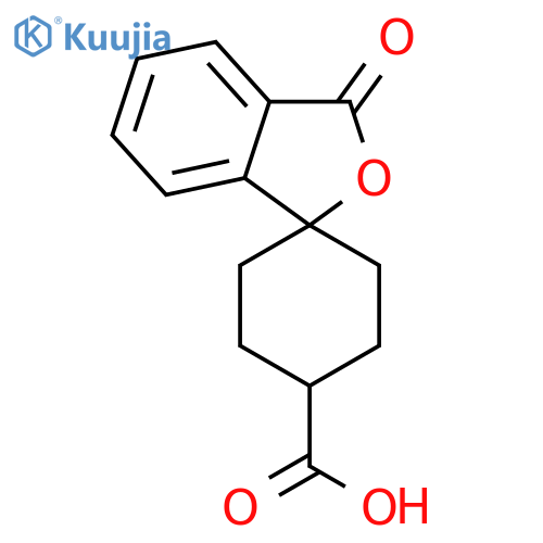 trans-3'-Oxo-spirocyclohexane-1,1'(3'h)-isobenzofuran-4-carboxylicacid structure