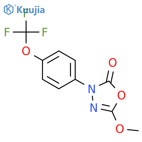 1,3,4-Oxadiazol-2(3H)-one, 5-methoxy-3-[4-(trifluoromethoxy)phenyl]- structure