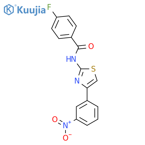 4-fluoro-N-4-(3-nitrophenyl)-1,3-thiazol-2-ylbenzamide structure
