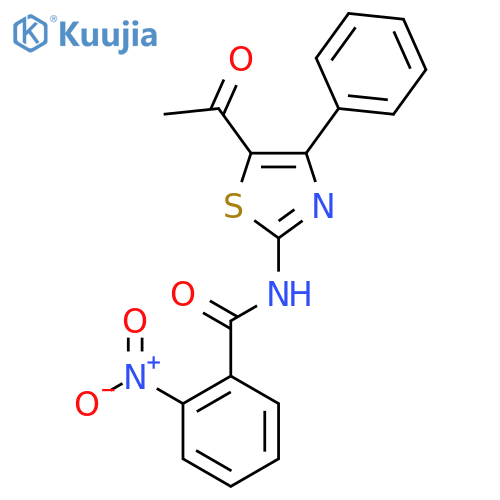N-(5-acetyl-4-phenyl-1,3-thiazol-2-yl)-2-nitrobenzamide structure