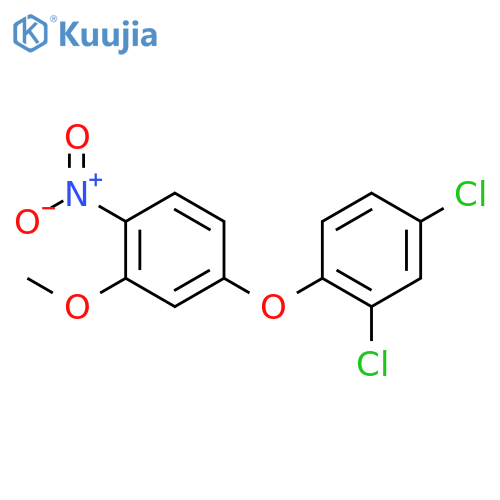 Benzene,2,4-dichloro-1-(3-methoxy-4-nitrophenoxy)- structure