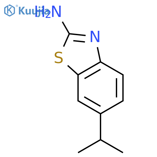 6-(propan-2-yl)-1,3-benzothiazol-2-amine structure