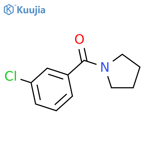 (3-chlorophenyl)(1-pyrrolidinyl)methanone structure