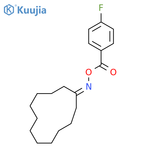 1-([(4-FLUOROBENZOYL)OXY]IMINO)CYCLODODECANE structure