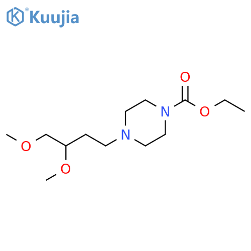 Ethyl 4-(3,4-dimethoxybutyl)-1-piperazinecarboxylate structure
