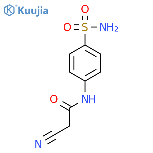 2-Cyano-N-(4-sulfamoylphenyl)acetamide structure