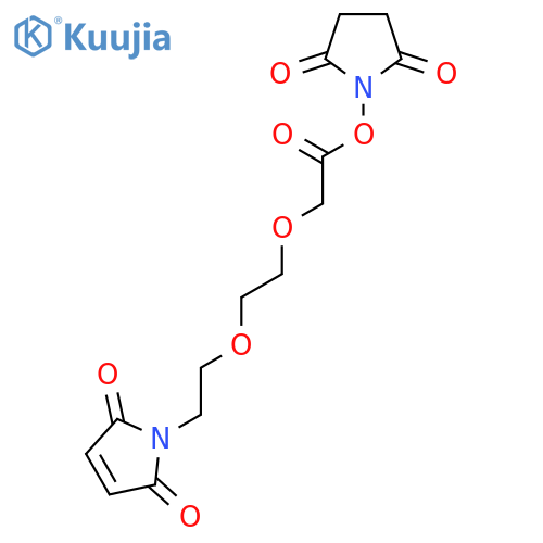 O=C1N(C(C=C1)=O)Ccoccocc(=O)ON1C(ccc1=O)=O structure
