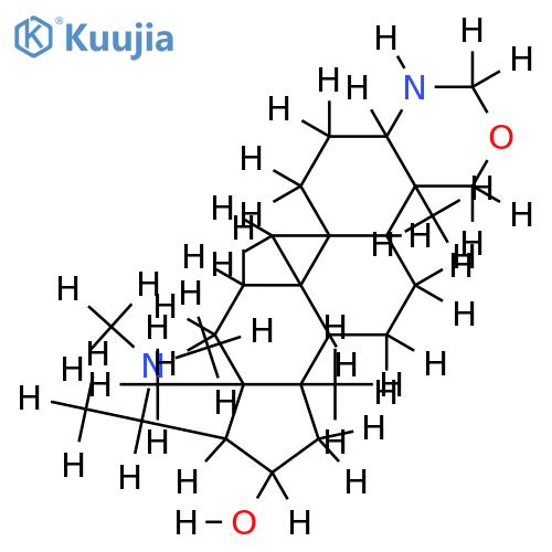 20alphaF-dimethylamino-4,14-dimethyl-(3alpha,4alpha,5alpha)-tetrahydro-9beta,19-cyclo-pregnano[3,4-d][1,3]oxazin-16alpha-ol structure
