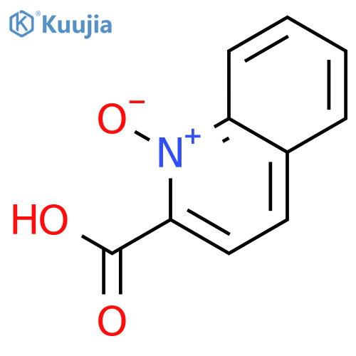 2-Quinolinecarboxylic acid, 1-oxide structure