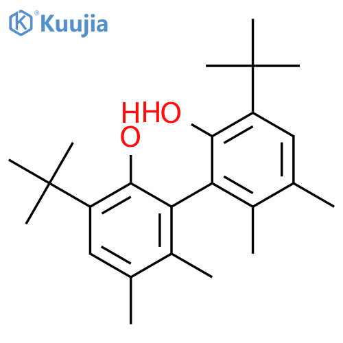 [1,1'-Biphenyl]-2,2'-diol,3,3'-bis(1,1-dimethylethyl)-5,5',6,6'-tetramethyl-, (1R)- structure