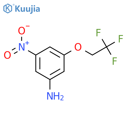 3-Nitro-5-(2,2,2-trifluoroethoxy)aniline structure