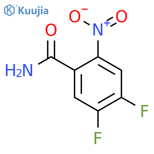 4,5-Difluoro-2-nitro-benzamide structure