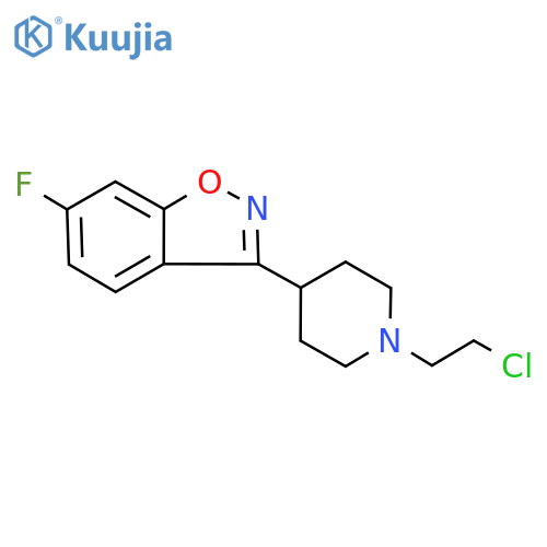3-(1-(2-Chloroethyl)piperidin-4-yl)-6-fluorobenzo[d]isoxazole structure