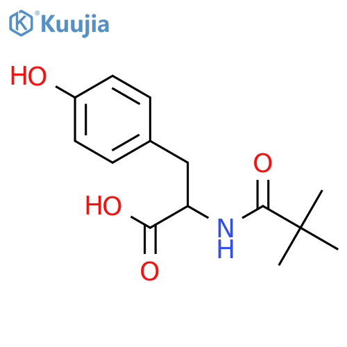 N-Pivaloyl-L-tyrosine structure