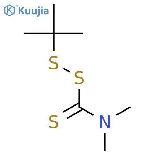 Carbamo(dithioperoxo)thioicacid, N,N-dimethyl-, 1,1-dimethylethyl ester structure