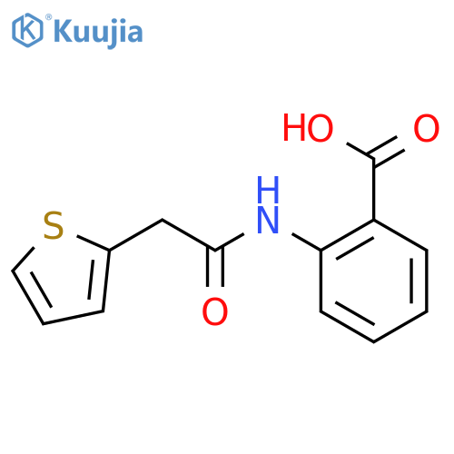 2-(2-Thiophen-2-yl-acetylamino)-benzoic acid structure