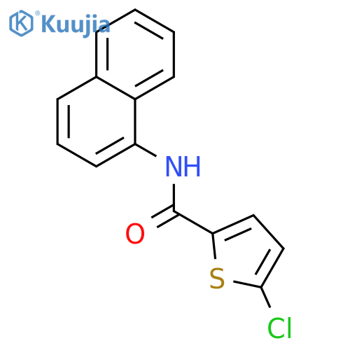 5-chloro-N-(naphthalen-1-yl)thiophene-2-carboxamide structure