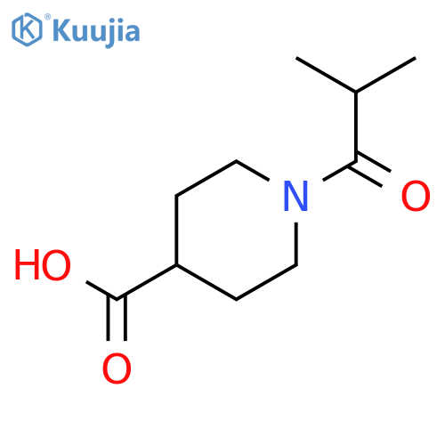 1-Isobutyryl-4-piperidinecarboxylic Acid structure