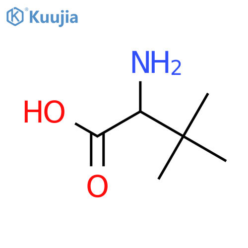 2-Amino-3,3-dimethylbutanoic acid structure