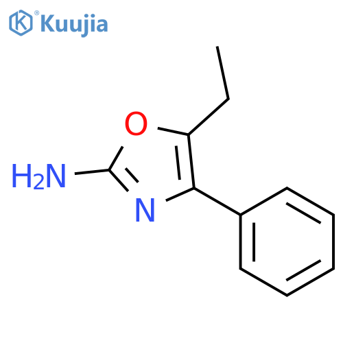 5-ethyl-4-phenyl-1,3-oxazol-2-amine structure