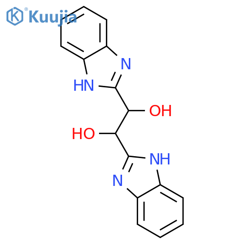 1,2-bis(1H-1,3-benzodiazol-2-yl)ethane-1,2-diol structure