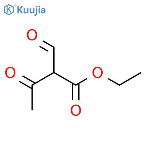 Butanoic acid,2-formyl-3-oxo-, ethyl ester structure