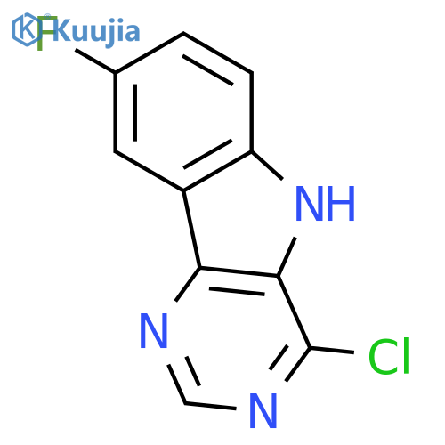 4-Chloro-8-fluoro-5H-pyrimido5,4-bindole structure
