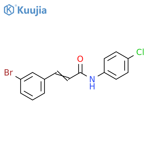 (2E)-3-(3-bromophenyl)-N-(4-chlorophenyl)prop-2-enamide structure