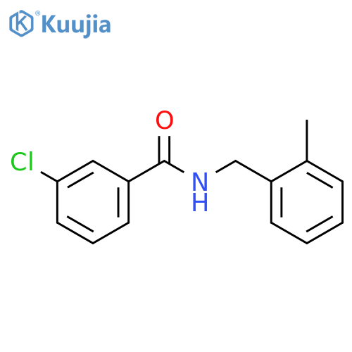 3-chloro-N-(2-methylbenzyl)benzamide structure