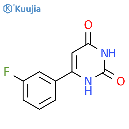 6-(3-fluorophenyl)pyrimidine-2,4(1H,3H)-dione structure