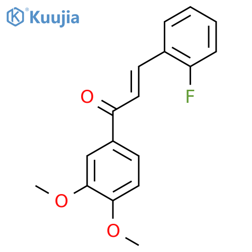 1-(3,4-Dimethoxyphenyl)-3-(2-fluorophenyl)-2-propene-1-one structure