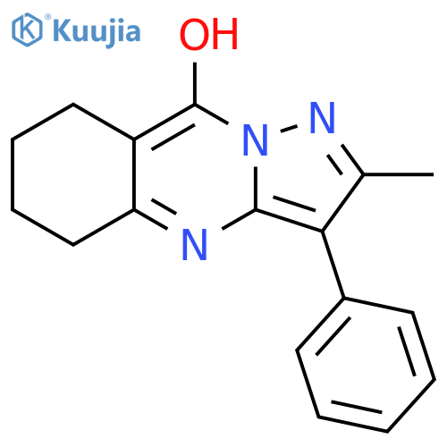 2-methyl-3-phenyl-5H,6H,7H,8H-pyrazolo3,2-bquinazolin-9-ol structure