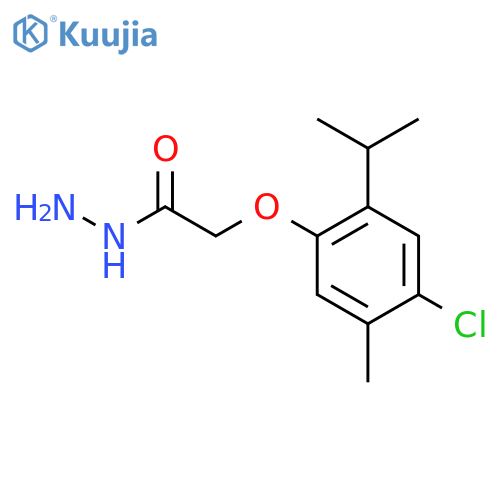 2-4-Chloro-5-Methyl-2-(Propan-2-Yl)PhenoxyAcetohydrazide structure
