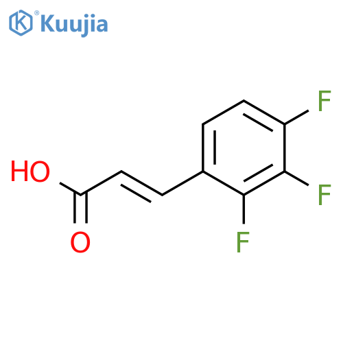 3-(2,3,4-trifluorophenyl)prop-2-enoic acid structure
