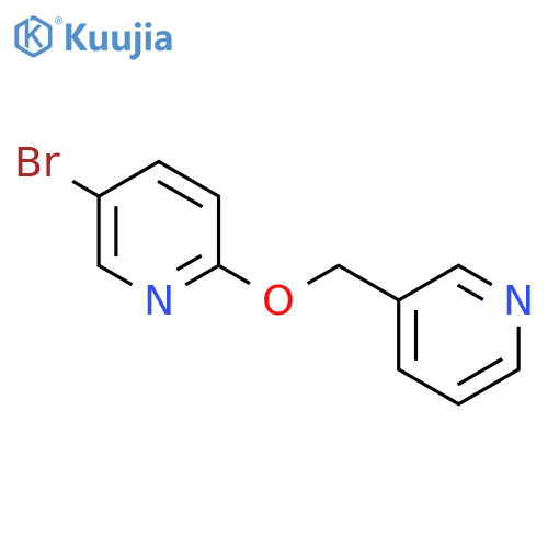 Pyridine, 5-bromo-2-(3-pyridinylmethoxy)- structure