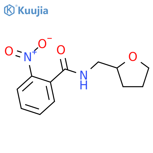 2-Nitro-N-((tetrahydrofuran-2-yl)methyl)benzamide structure
