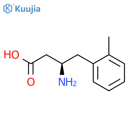 (R)-3-Amino-4-(o-tolyl)butanoic acid hydrochloride structure