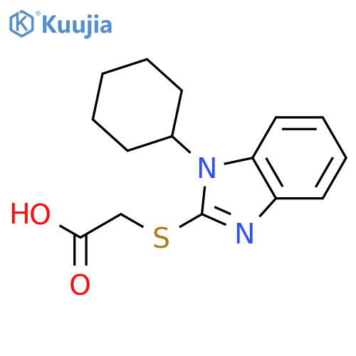 (1-Cyclohexyl-1H-benzimidazol-2-yl)thioacetic Acid structure