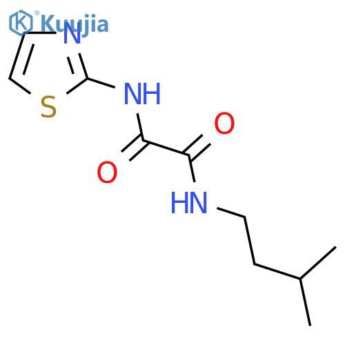 N-(3-methylbutyl)-N'-(1,3-thiazol-2-yl)ethanediamide structure