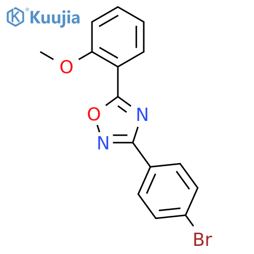 3-(4-Bromophenyl)-5-(2-methoxyphenyl)-1,2,4-oxadiazole structure