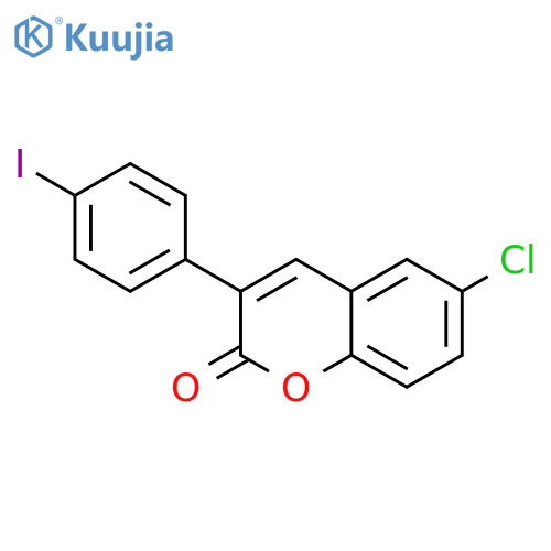 6-Chloro-3-(4-iodophenyl)-2H-chromen-2-one structure