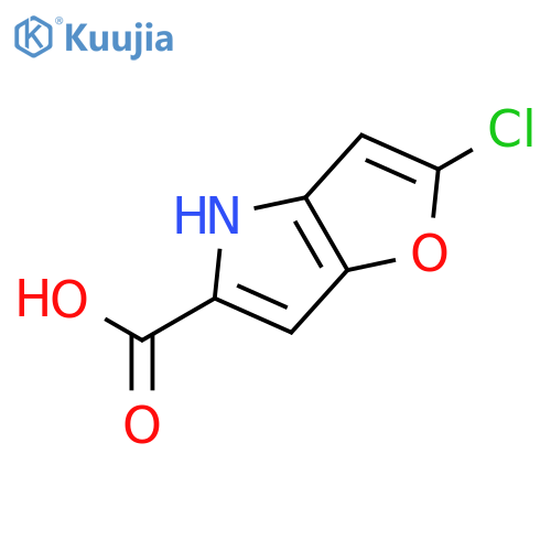 2-chloro-4H-Furo[3,2-b]pyrrole-5-carboxylic acid structure