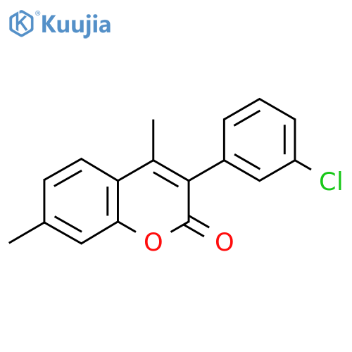3(3’-Chlorophenyl)-4,7-dimethylcoumarin structure