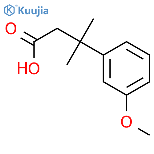 Benzenepropanoicacid, 3-methoxy-b,b-dimethyl- structure