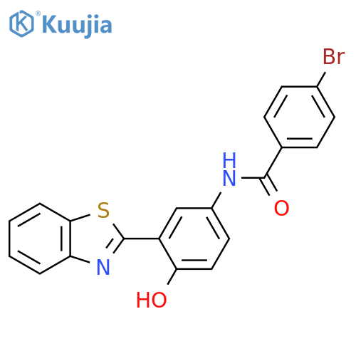N-3-(1,3-benzothiazol-2-yl)-4-hydroxyphenyl-4-bromobenzamide structure