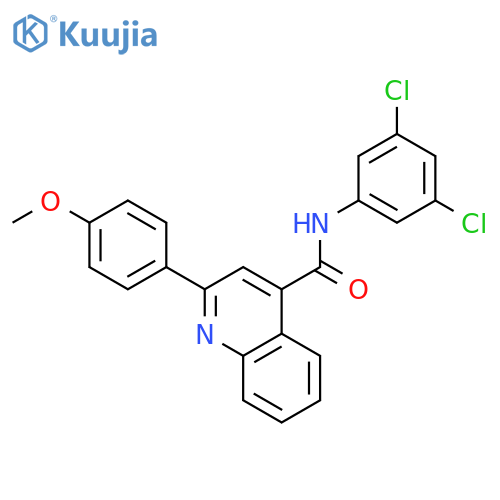 <br>2-(4-Methoxy-phenyl)-quinoline-4-carboxylic acid (3,5-dichloro-phenyl)-amid e structure